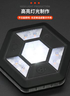 外贸跨境LED车顶灯氛围阅读照明灯警示灯强磁车载夜灯后备箱LED灯