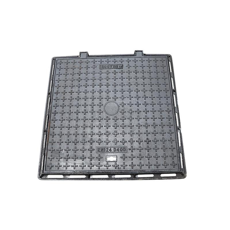 球墨铸铁方形井盖轻重型防臭污水化粪池窖井用球墨铸铁井盖