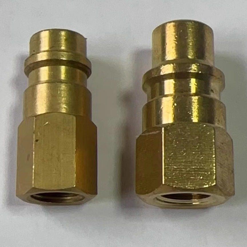 R1234yf汽车空调雪种冷媒制冷剂钢瓶转换接头加氟公接口1/2ACMELH