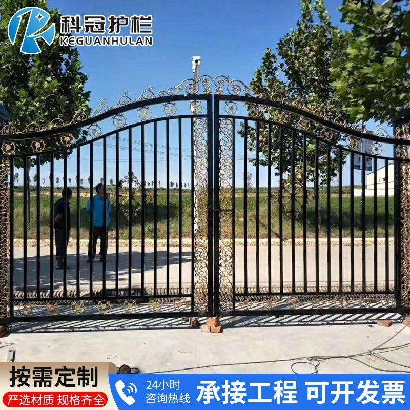 铁艺大门别墅庭院铁艺欧式双开大门小区工厂高档铁艺进户门