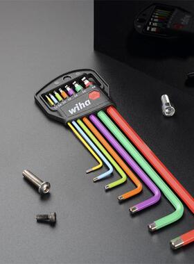 进口德国威汉wiha 7件1.5-6mm彩色内六角扳手 369H7F 44848