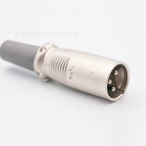 CANARE广播话筒线 L-4E6S 三芯卡侬头 EC* 黑色 XLR3公-母1米