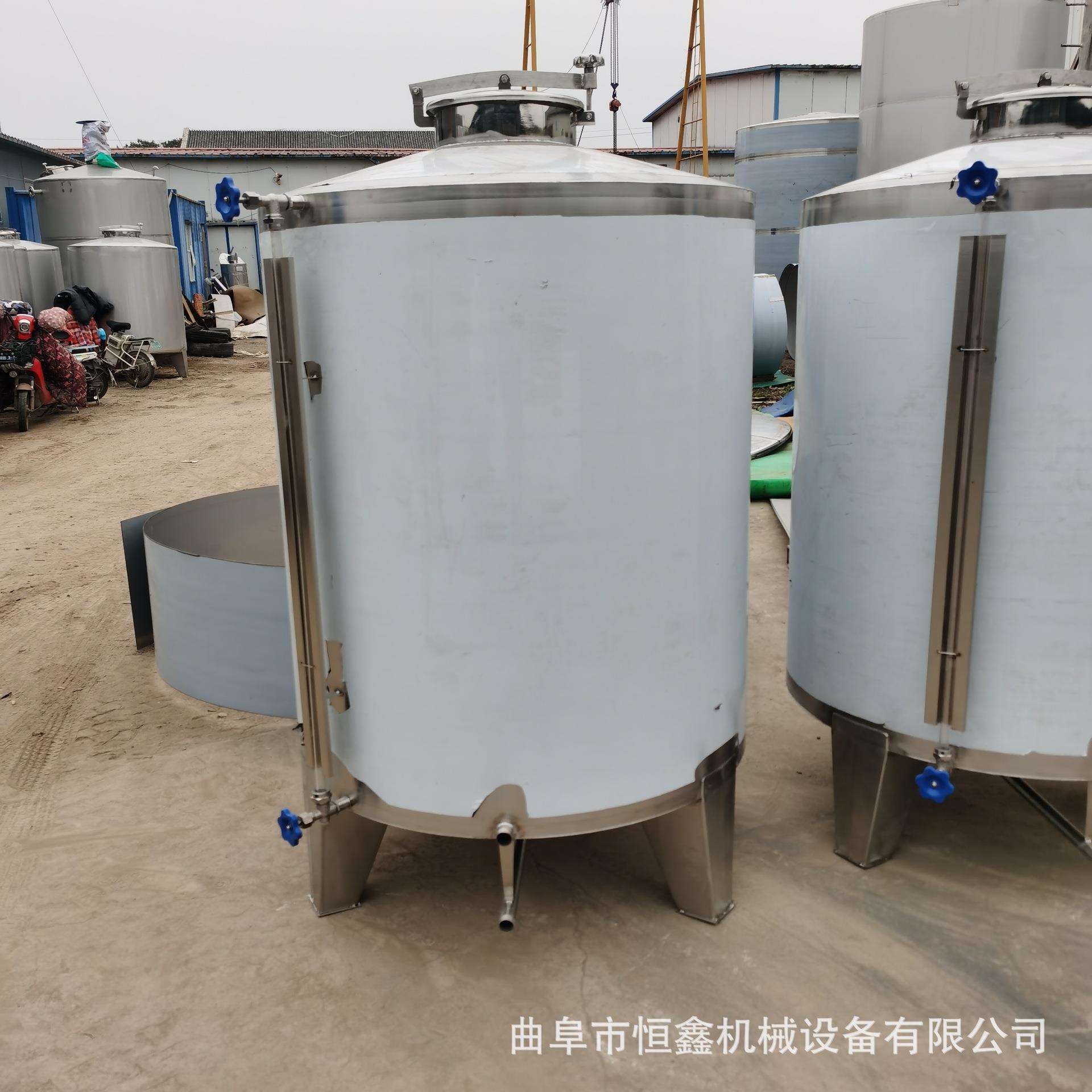 新品304不锈钢储罐1吨2吨3吨不锈钢酒厂储存设备不锈钢储罐