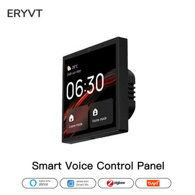 4寸Tuya中控屏内置Zigbee网关Alexa语音控制智能控制面板 TPP01