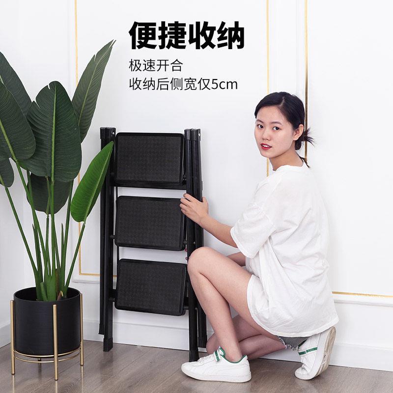 家用加厚铝合金人字梯 150kg承重室内折叠多功能梯凳 北京品牌铁