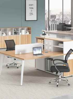 TES职办公桌屏风隔断员工位简约员代桌电脑2/4现/6人卡座财务桌组