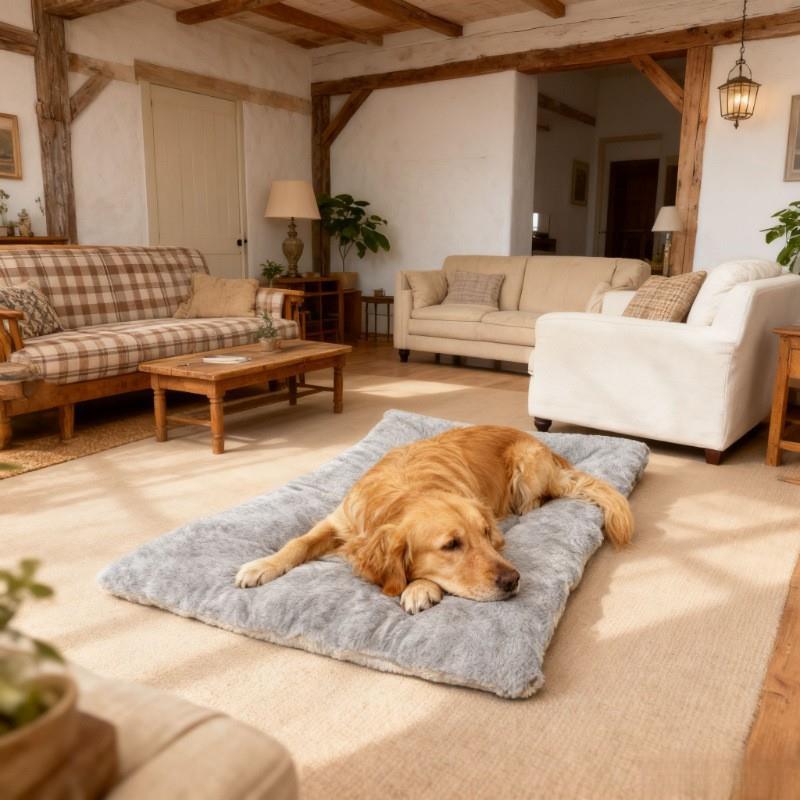 四季狗狗床泰金毛犬大型宠物垫子网红地垫双面可用狗窝猫窝睡觉