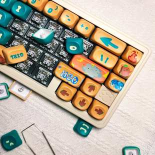素伙伴MOA高度全五面热升华工艺机械键盘键帽盒装 元