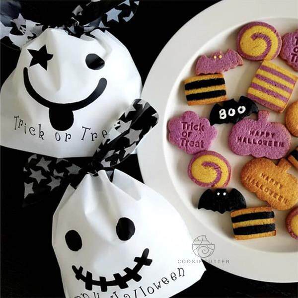 万圣节糖果包装袋 新款饼干小零食南瓜幽灵造型 可爱卡通包装