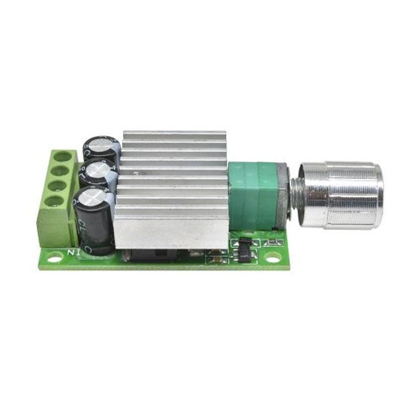 PWM直流电机调速器12V24V10A大功率直流控制器调速调温调光开关