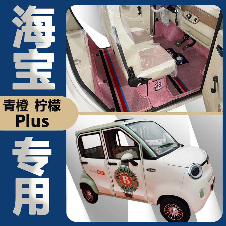 适用于海宝青橙Plus柠檬Plus电动四轮车雪妮丝立体全包围汽车脚垫