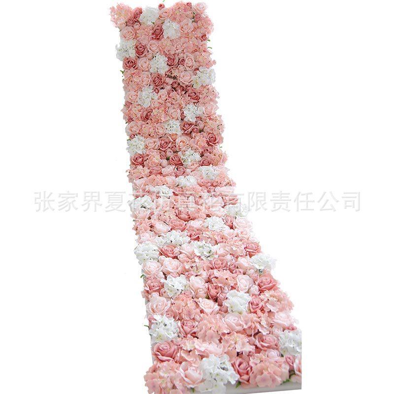 仿真花墙背景墙婚礼商场室内装饰植物墙摄影拍照背景花墙玫瑰花墙