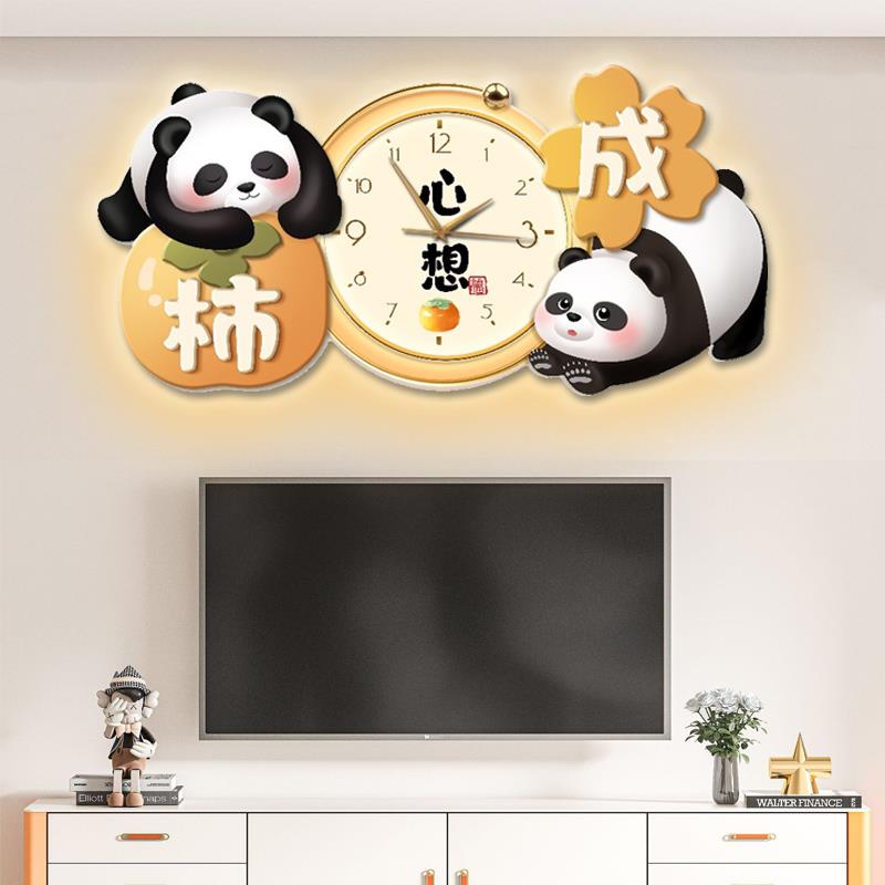 奶油风客厅电视机上方背景墙装饰画 画饭厅灯画 画好寓意壁画 画