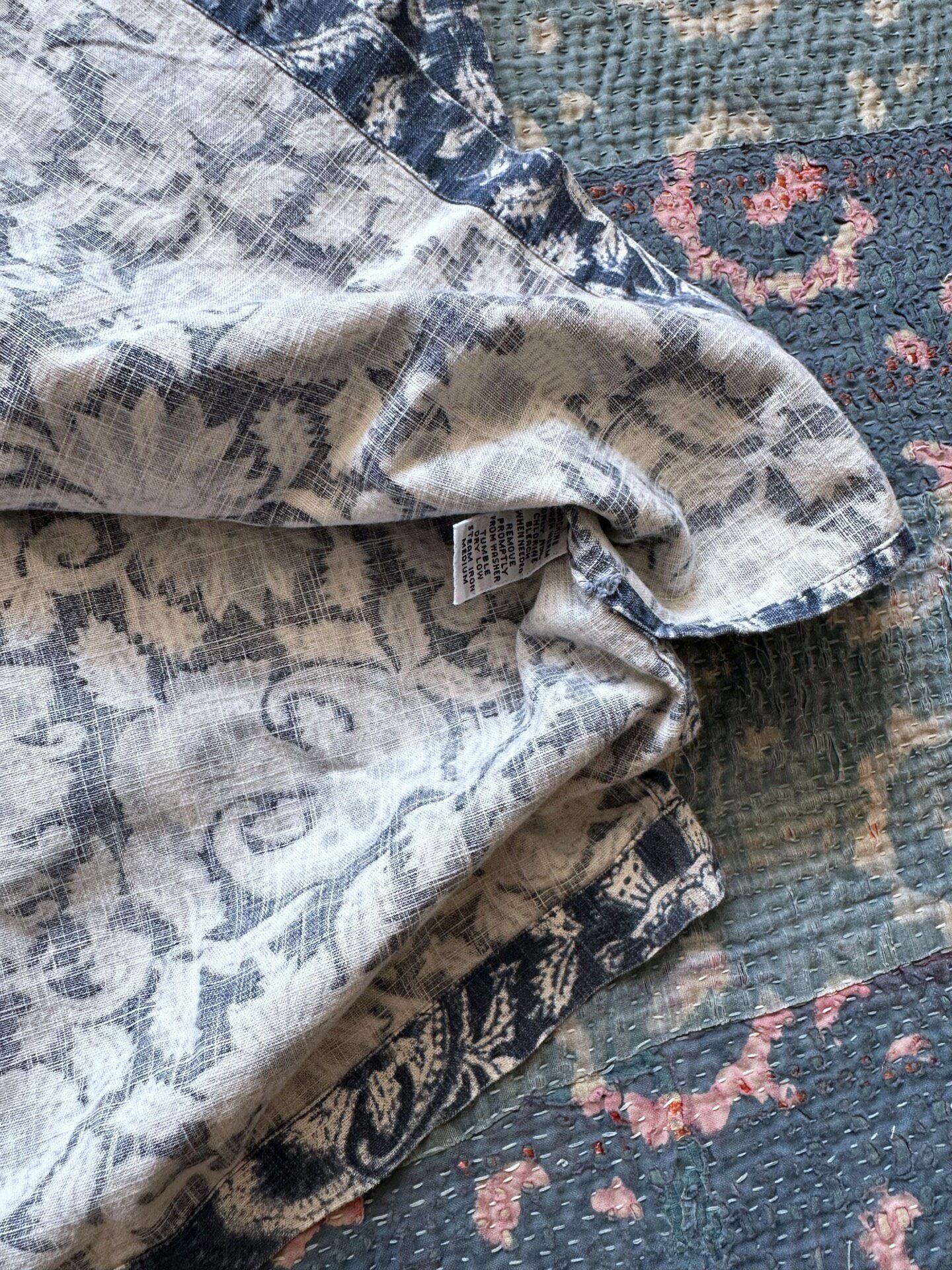 Polo Ralph Lauren Indigo Floral Shirt — label