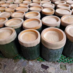 网红竹筒杯奶茶商用新鲜天然竹筒罐竹杯粽子蛋糕果冻竹筒杯可定制