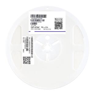 材质：X7R 0603贴片电容 0603B474K500NT 50V ±10% 470nF 474