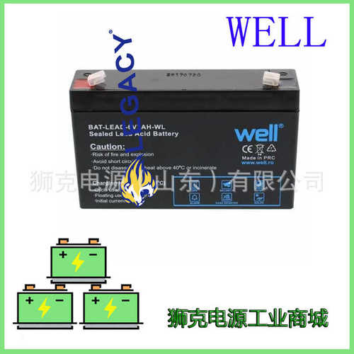 荷兰WELL蓄电池（电瓶）BAT-LEAD-12V24AH数控UPS设备电瓶