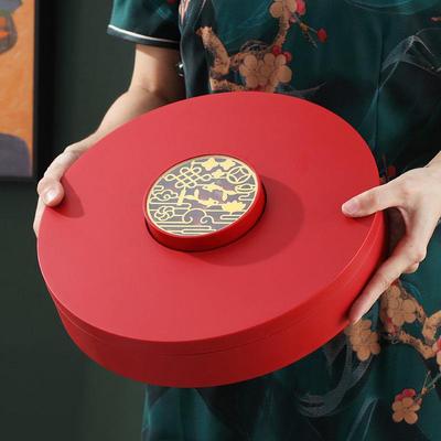 喜庆新年糖果盘家用客厅大容量分格零食糖果盒年货坚果瓜子干果盘