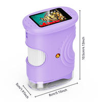 New children's microscope outdoor exploration handheld portable bacterial science education toy electronic magnifying glass thumbnail 2