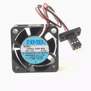 NMB 0.13A 机床 散热风扇 24V 数控 B69 05W 1608KL 三线信号报警