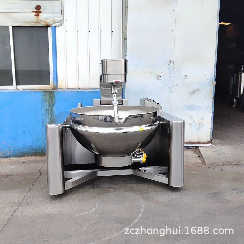 全自动行星辣椒酱搅拌炒锅牛油火锅底料炒料机秋梨膏熬膏机器