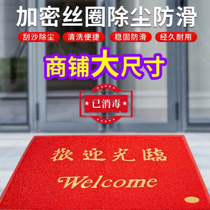 欢迎光临门垫地垫门口大尺寸地毯酒店迎宾垫子家用防滑进门口脚垫