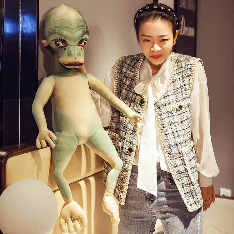 高档疯狂外星人公仔毛绒玩具抱枕觉女睡仿真超丑生娃娃搞怪偶玩创