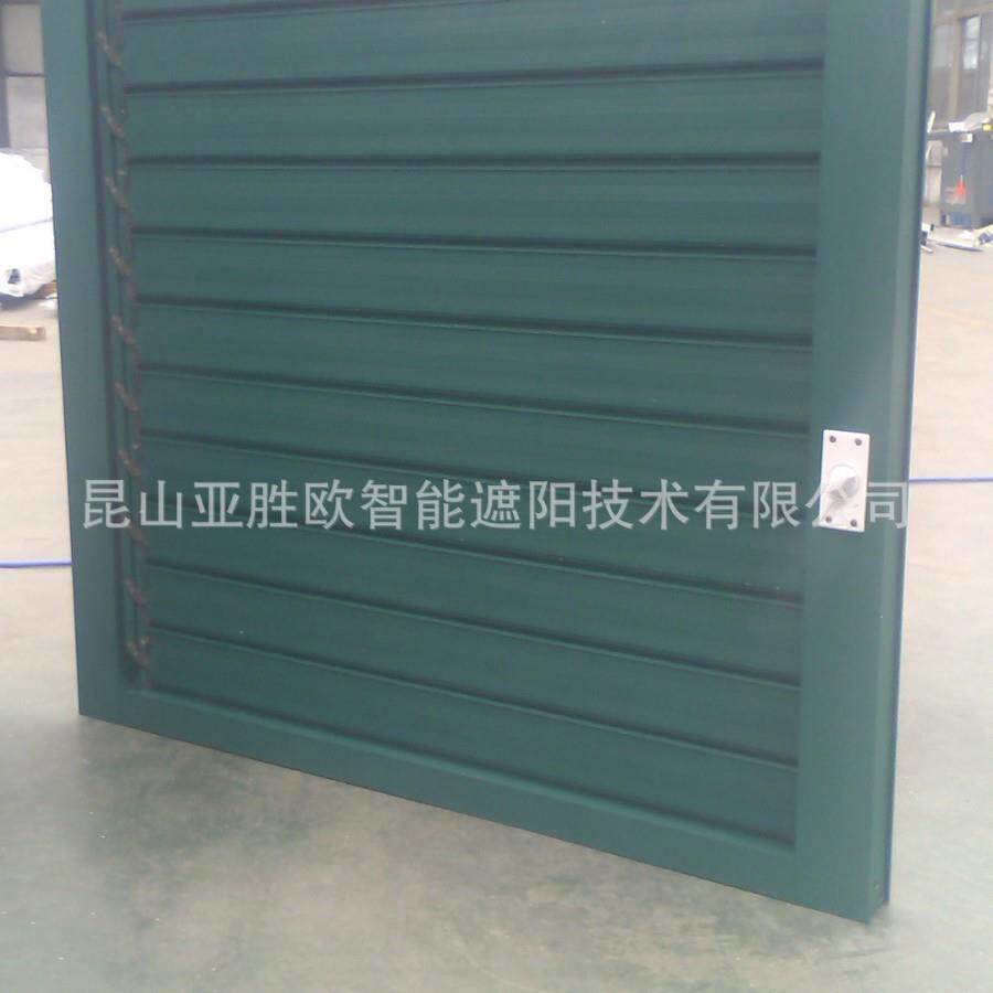 电动手动铝合金百叶窗 专业生产厂家单双层可开百叶防雨风口