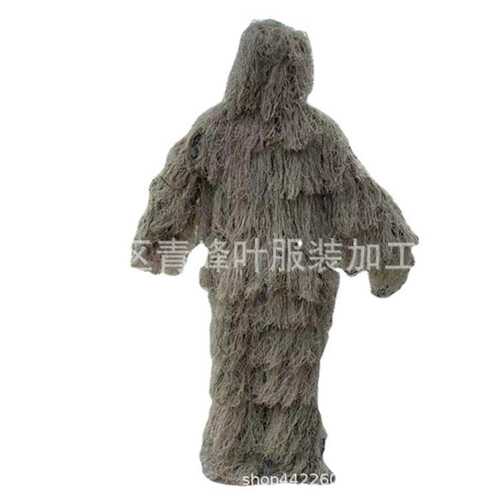 沙漠伪装衣服 稻草伪装服  吉利伪装服