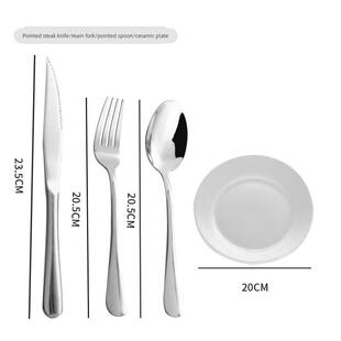 steak set Nordic steel and spoon fork stainless knife