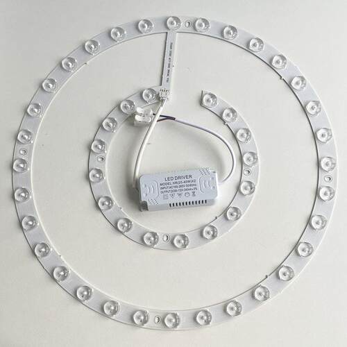 吸顶灯LED灯芯替换芯灯珠灯盘透镜客厅三色变光灯条吊扇灯光源