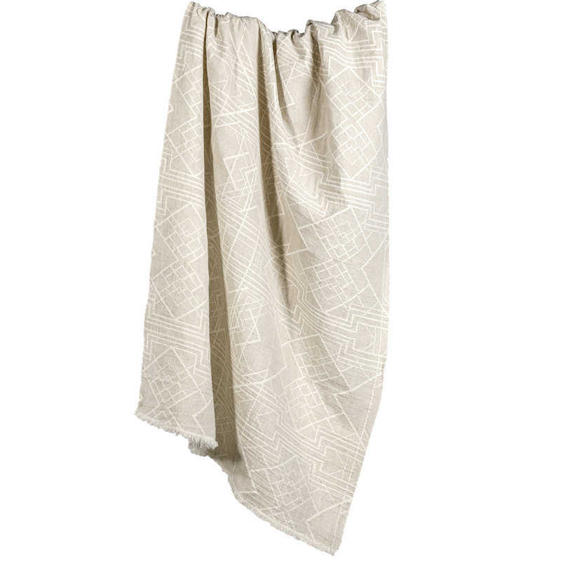 厂家供应亚麻提花服装家纺面料服装里布家纺毯子包边用布