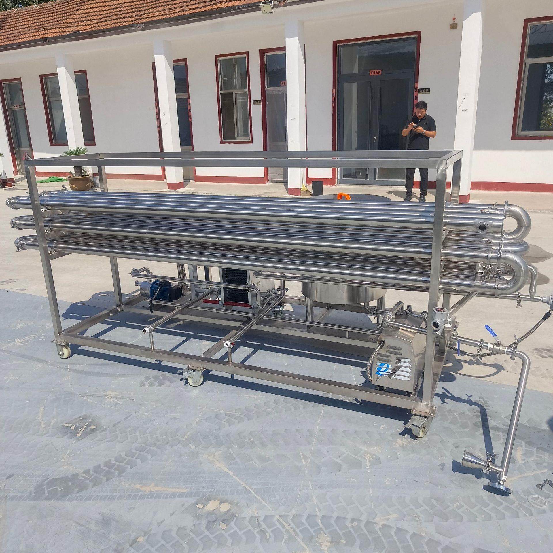 源头工厂葡萄酒杀菌酿造机 304不锈钢饮料白酒高温杀菌机