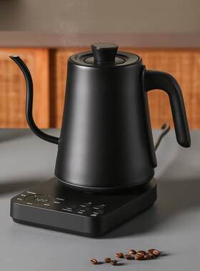跨境智能温控电热水壶细口长嘴手冲咖啡壶110V220V保温烧水壶底座
