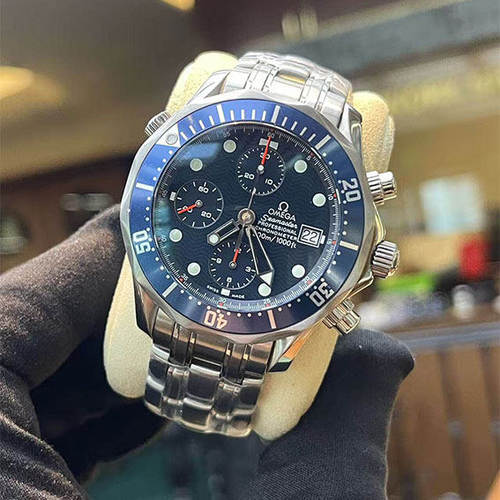 一口价 [9.8新]欧米茄海马2225.80.00自动机械防水男手表正品