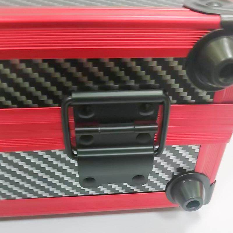 纹铝制手提黑色理器箱多VHM功航空箱收纳工具箱炭纤仪维鱼具工具