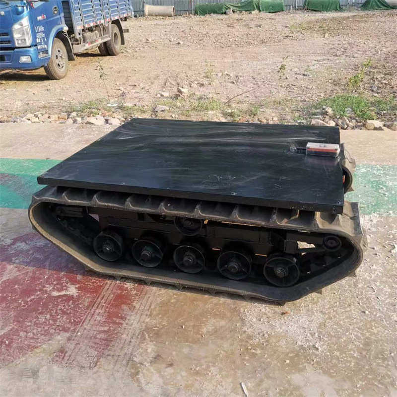 电动自行走履带底盘 承重3吨尺寸配置可选配 遥控履带底盘