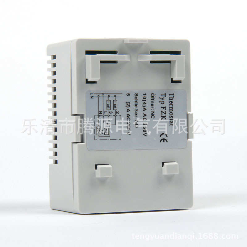 批发FZK011机柜降温智能温控器 导轨式可调温度控制器-20-60℃