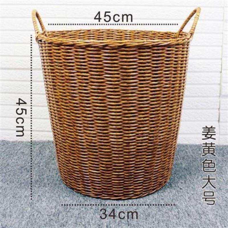 脏衣服洗浴收纳篮藤制床头蓝子栏筐竹篮子筐篓子放毛巾院双层