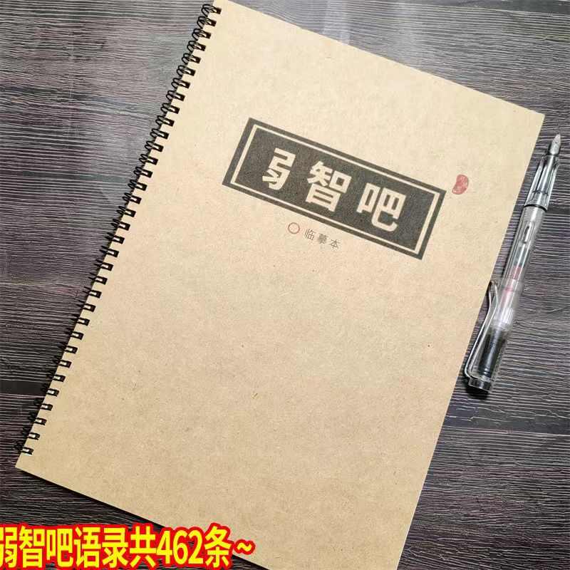弱智吧语录哲言素材行楷书高中玫瑰体初中生字帖成人钢笔练字本子