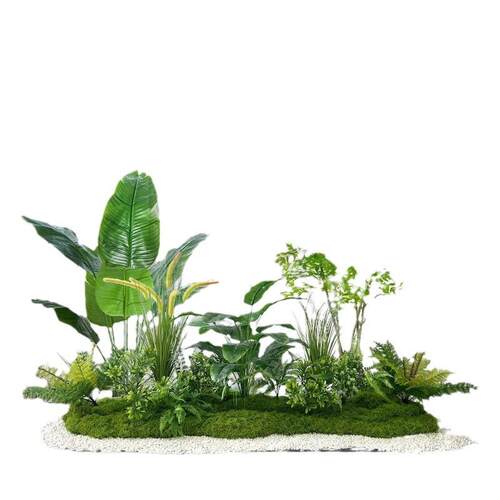 仿真植物造景组合假树植物楼梯橱窗门店花箱室内盆栽装饰布景摆设