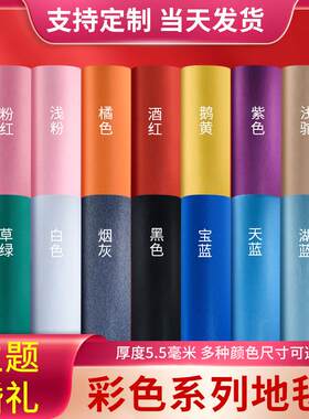 5mm加厚拉绒地毯 商场开业店庆典舞台演出活动用满铺纯色卷材定制