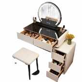 2024新款 梳妆台轻奢高级感小户型窄小化妆桌房间用卧室简约镜台