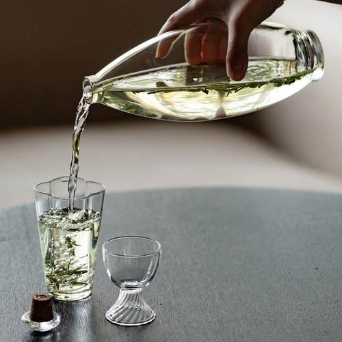 壶夏日简约现代玻璃冷泡硼硅玻瓶多功能密封瓶子绿茶高茶DAT--000