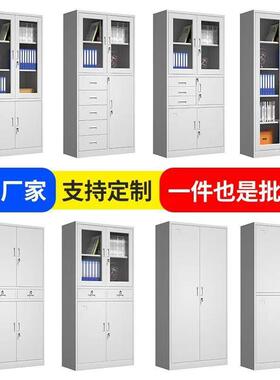 三森套色文件柜加厚铁皮柜办料公室钢制带锁资柜财务凭证SW-ZJHB0