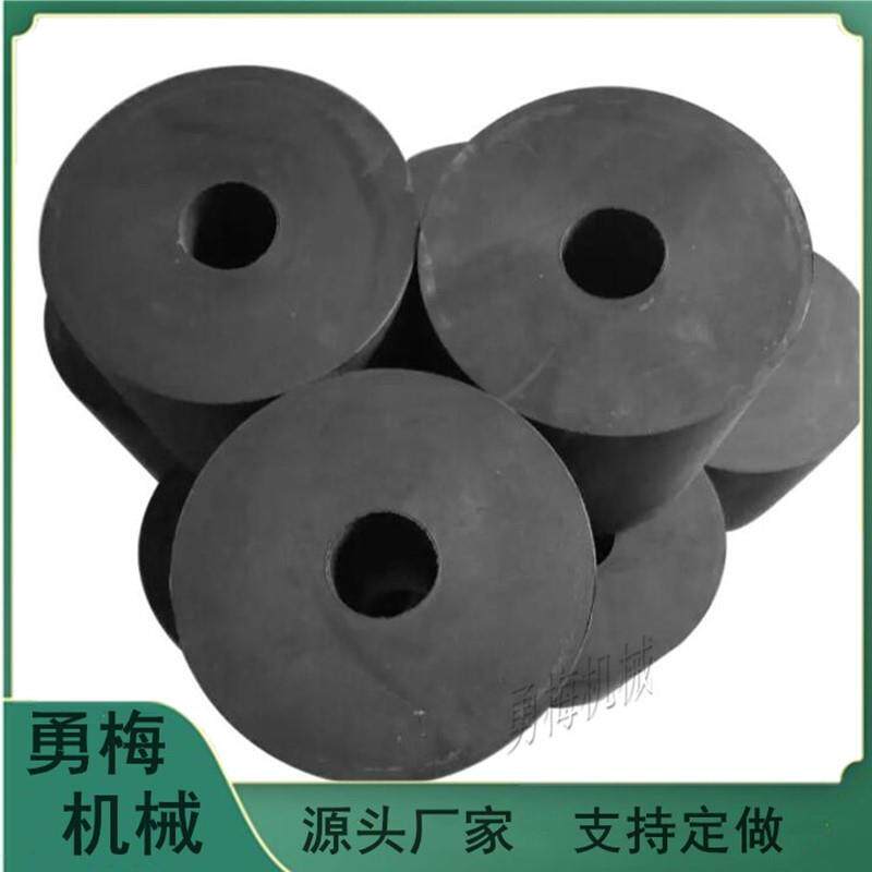 圆柱形橡胶减振器 加厚橡胶垫 振动平台减振弹簧 胶垫
