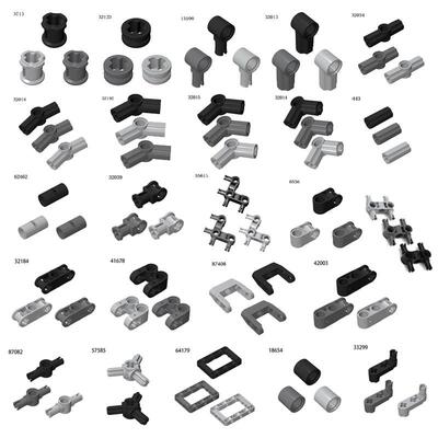Technical Part Axle bushing pin Connector Peg Cross Building