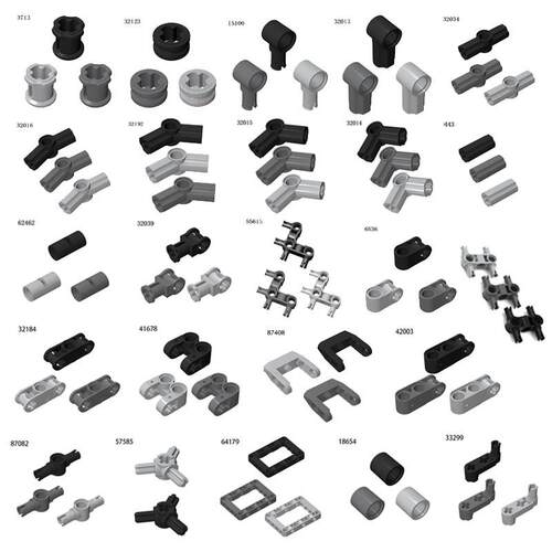 Technical Part Axle bushing pin Connector Peg Cross Building