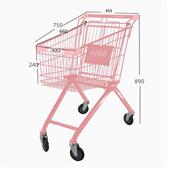 摆摊买 道具装 菜车 乌金黑超市购物车 饰 网红手推车 粉色手推车