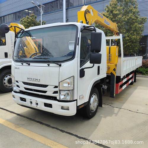 随车起重运输车 五十铃ISUZU KV100 徐工3--5吨 出口 设备装卸